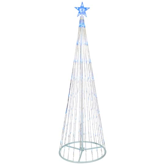 Northlight 6ft. Pre-Lit LED Lighted Show Cone Christmas Tree Decoration